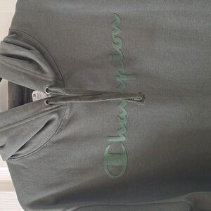 CHAMPION BRAND SIGNATURE MEN'S GREEN PULLOVER HOODIE SIZE SMALL
